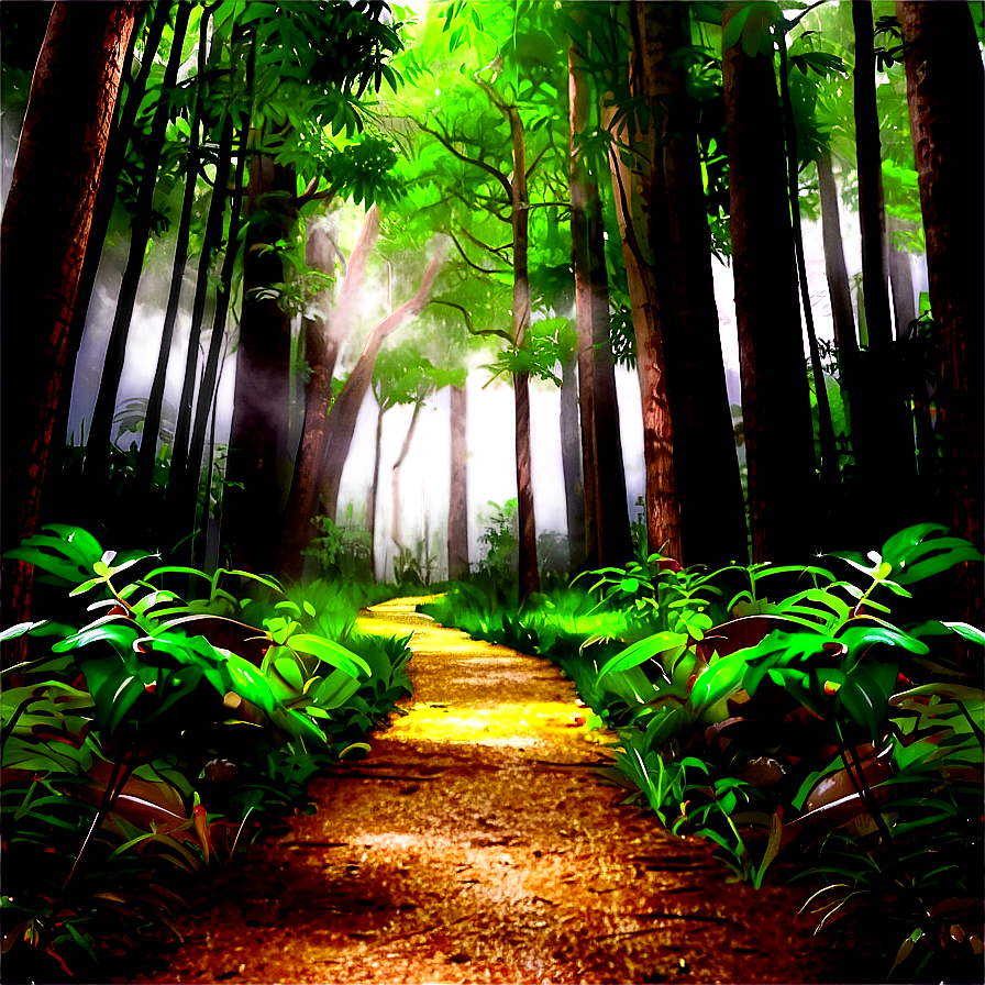 Forest Pathway Journey Png Avo PNG Image