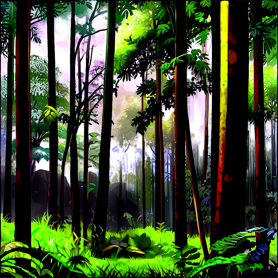 Forest Peaceful Clearing Png Qqg PNG Image