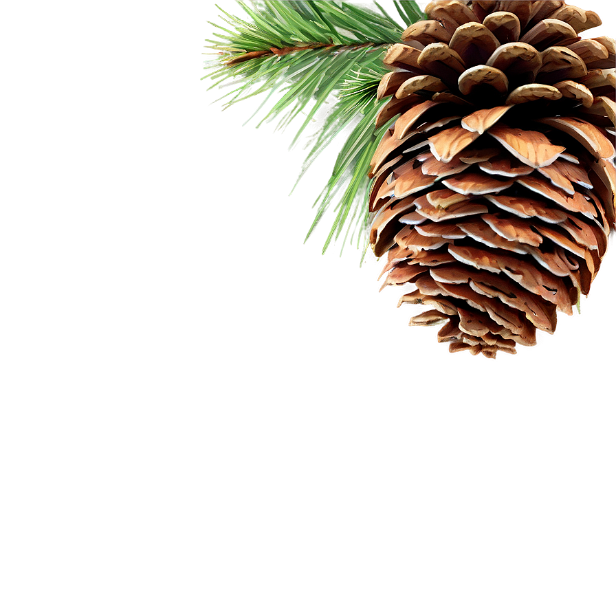 Forest Pinecone Artwork Png 06132024 PNG Image