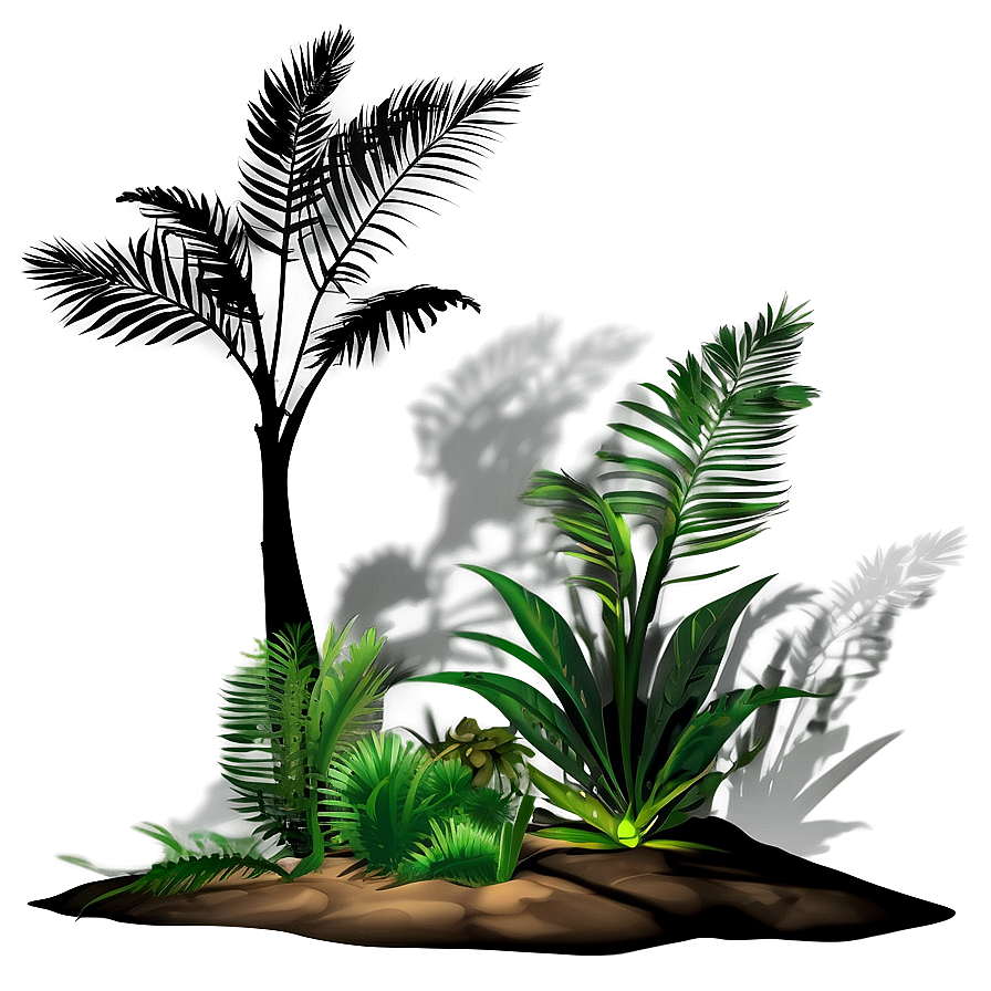 Forest Plant Shadow Scene Png Xsk PNG Image