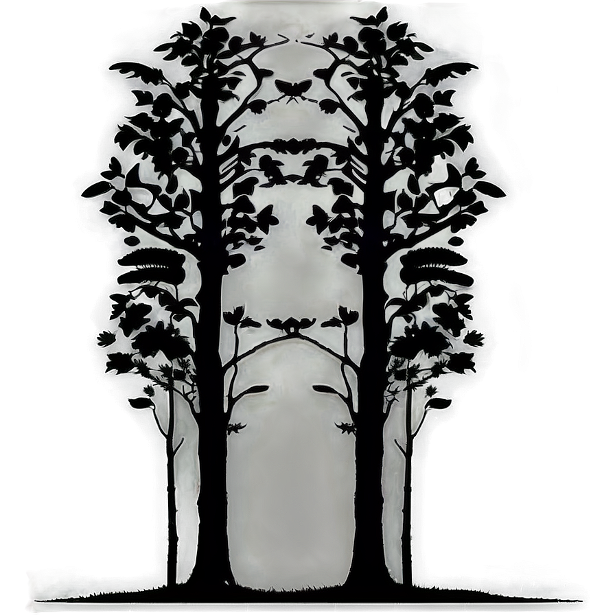 Forest Silhouette A PNG Image