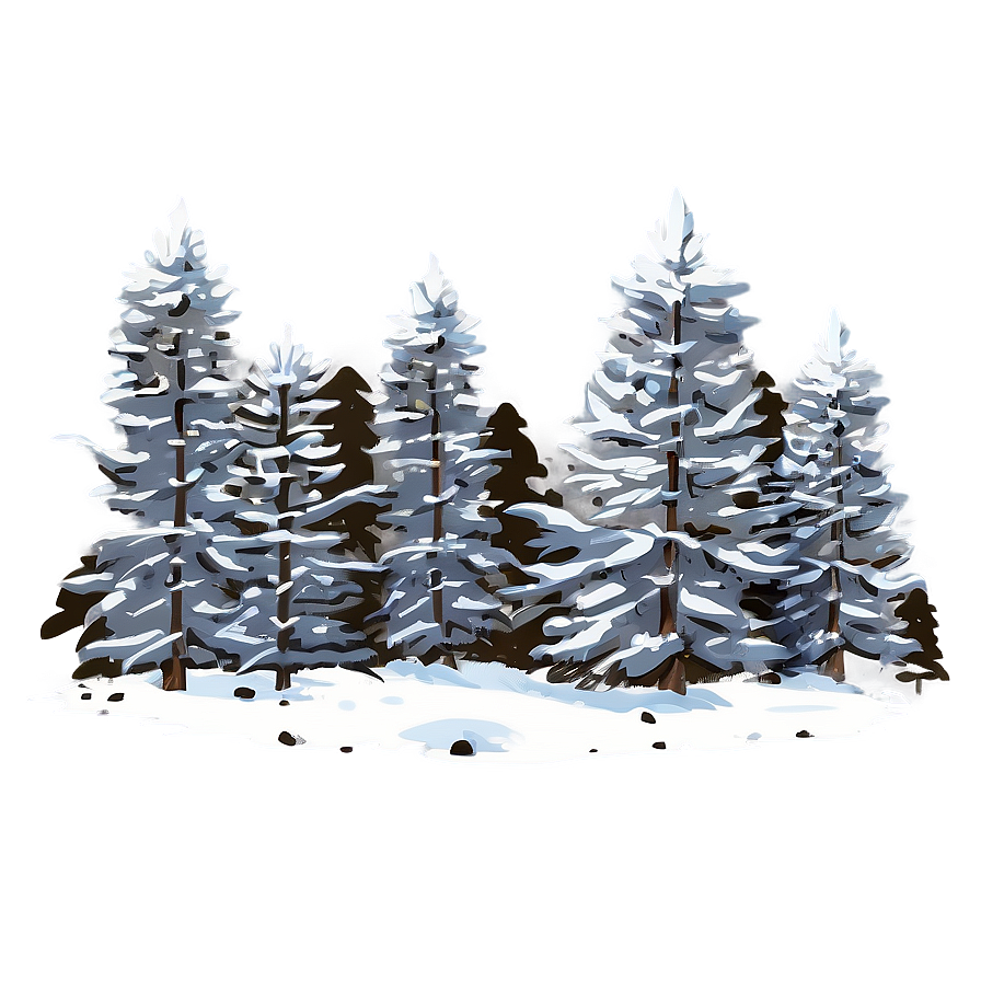 Forest Snowfall Serenity Png 59 PNG Image