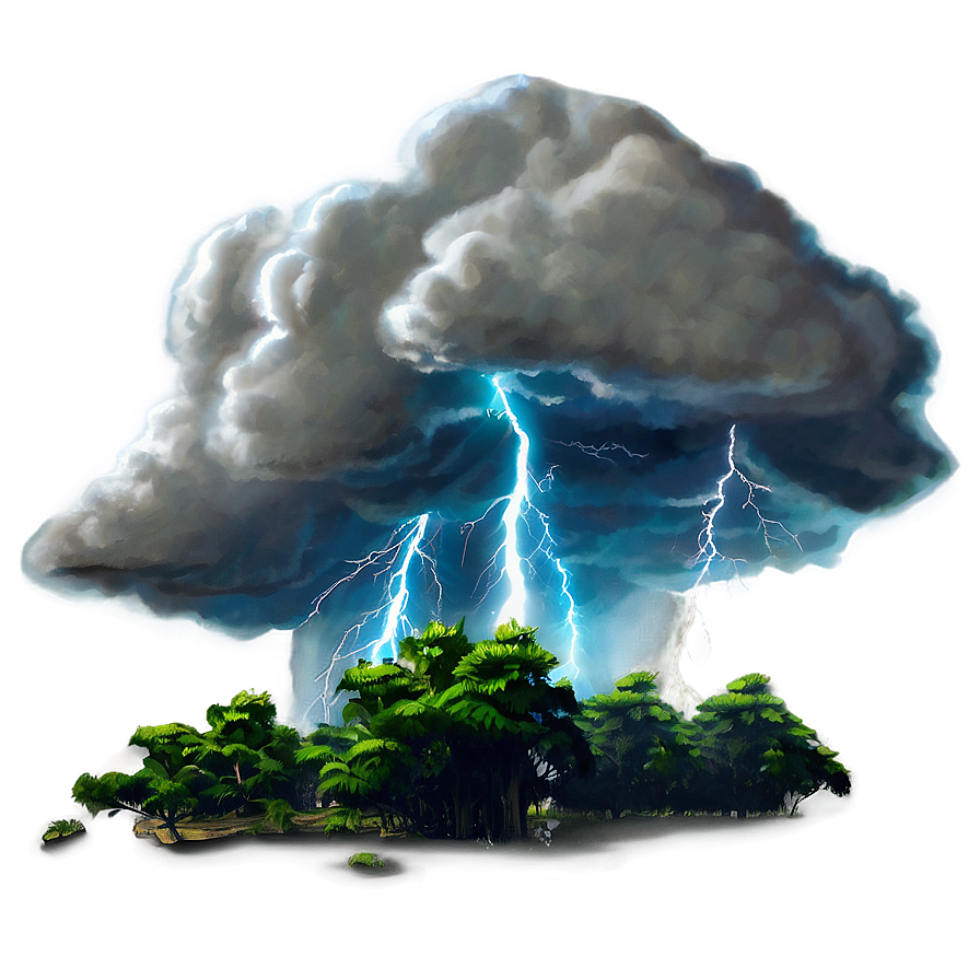 Forest Thunderstorm Png Tkf PNG Image