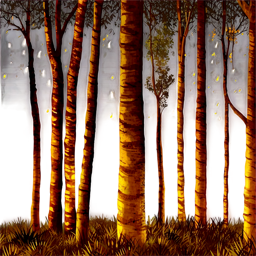 Forest Trees At Night Png Vky53 PNG Image