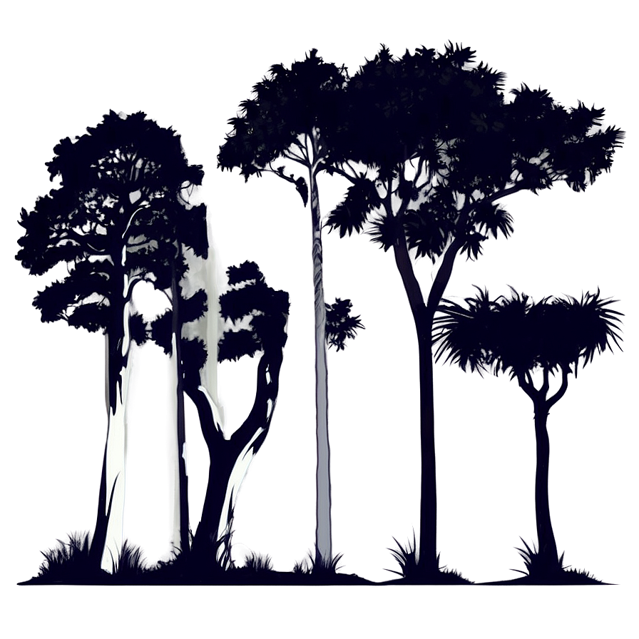 Forest Trees Silhouette Png 53 PNG Image