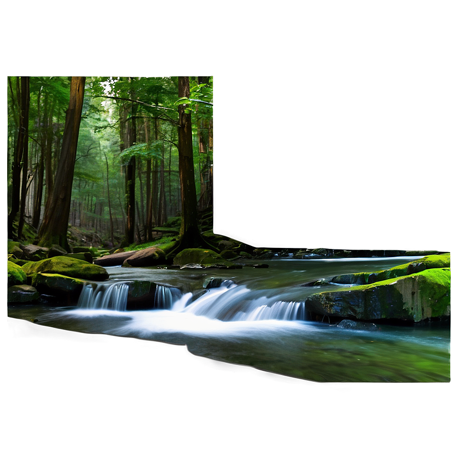 Forest Water Stream Png Tec PNG Image