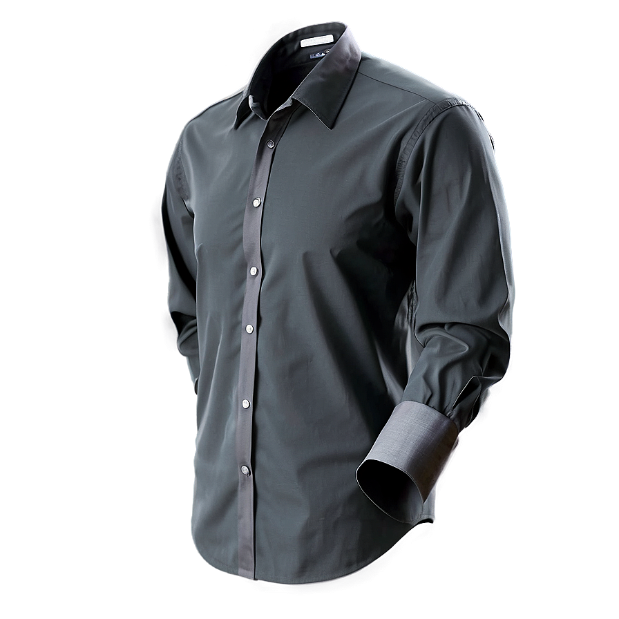 Formal Black Shirt Png Ufr27 PNG Image