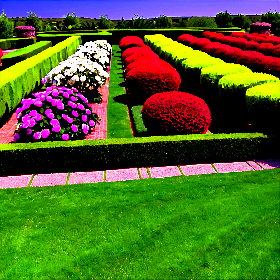 Formal Garden Shrubs Png Voc PNG Image