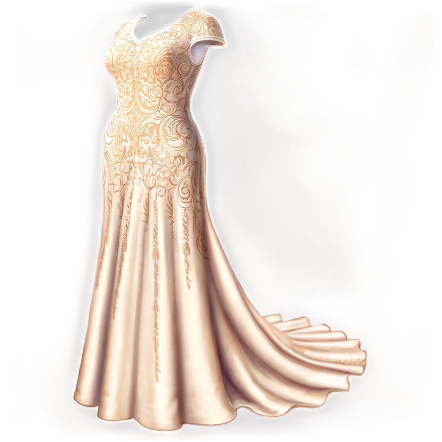 Formal Lace Gown Png Esa46 PNG Image