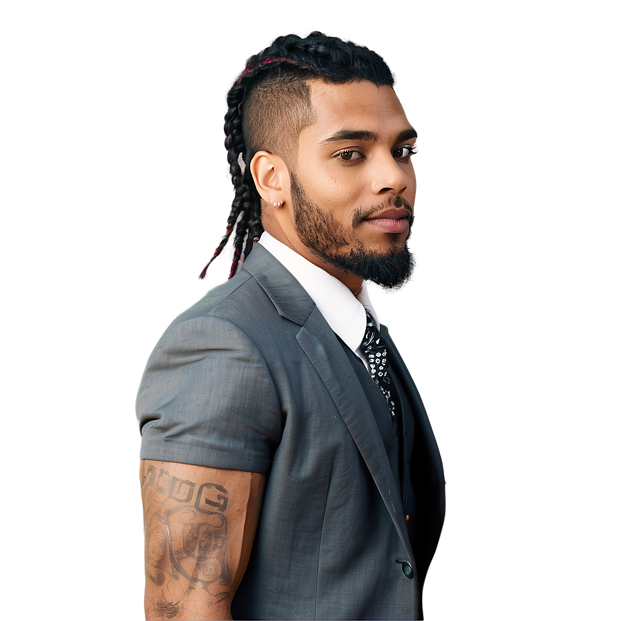 Formal Looks With Short Dreads Png 70 PNG Image