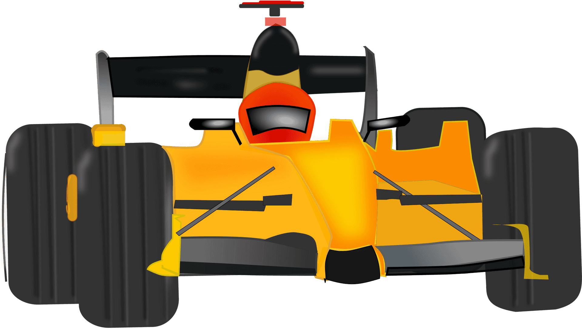 Formula One Race Car Illustration.png PNG Image