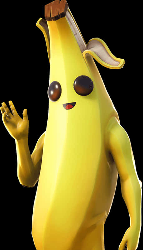 Fortnite_ Banana_ Character_ Skin PNG Image