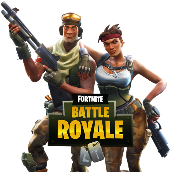 Fortnite Battle Royale Characters With Weapons PNG Image