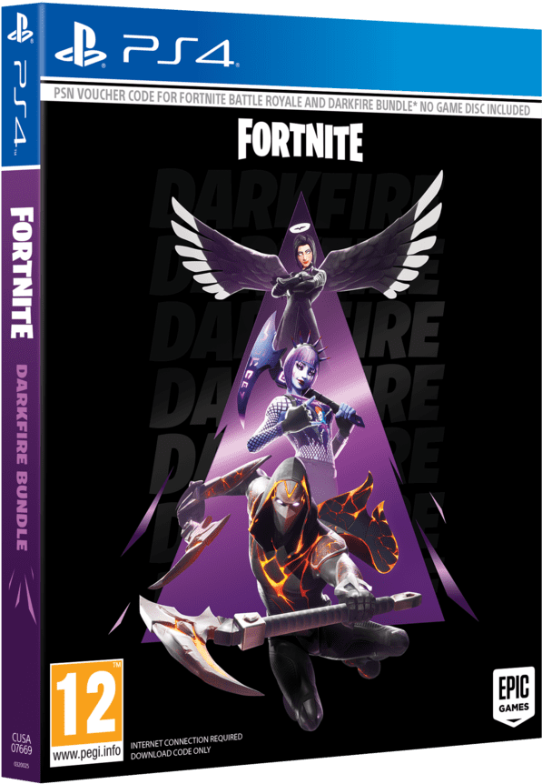 Fortnite Darkfire Bundle P S4 Cover Art PNG Image