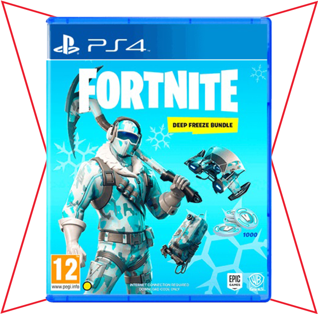 Fortnite Deep Freeze Bundle P S4 Cover PNG Image