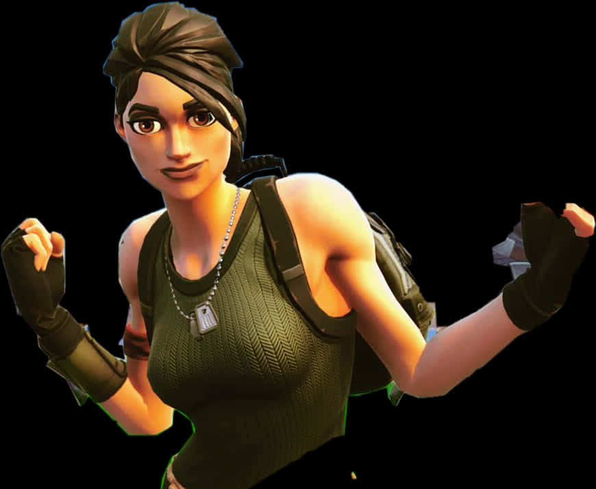 Fortnite Default Skin Female Character PNG Image