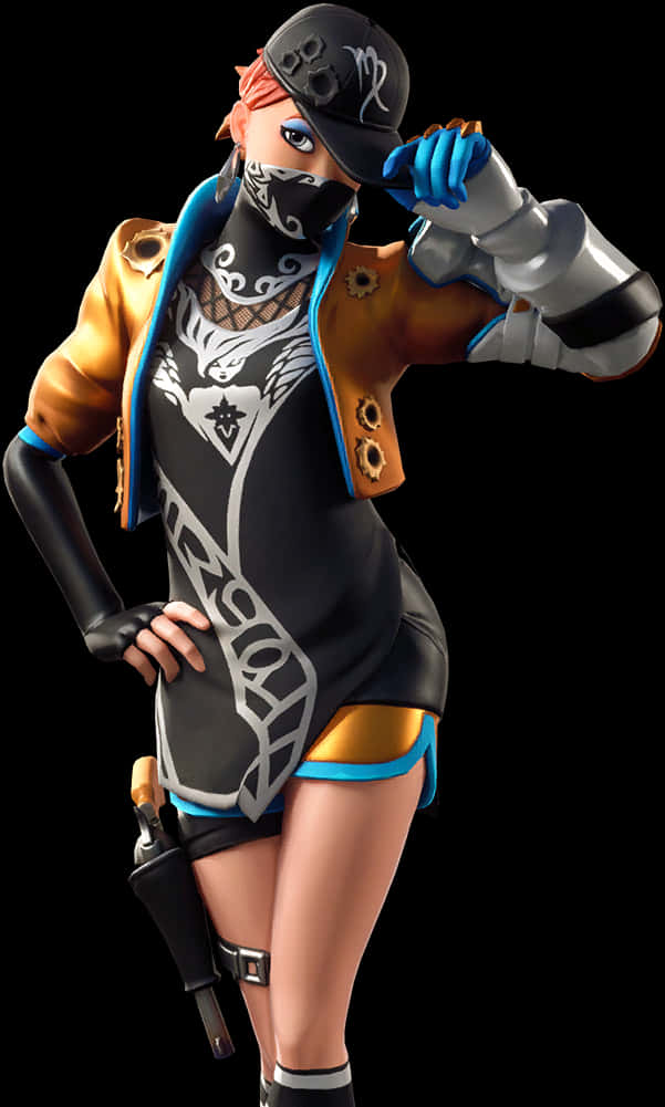 Fortnite Female Character Pose PNG Image