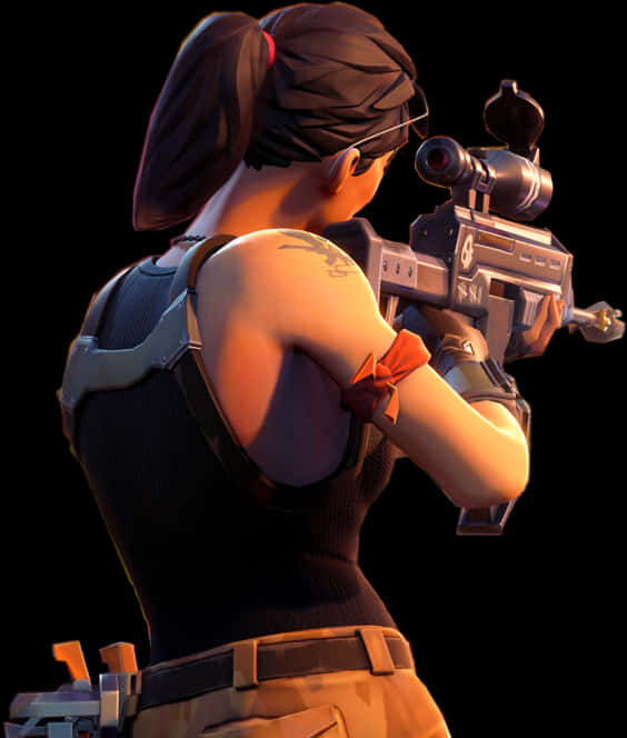 Fortnite Female Sniper Character PNG Image