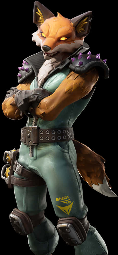 Fortnite Fox Outfit Character PNG Image