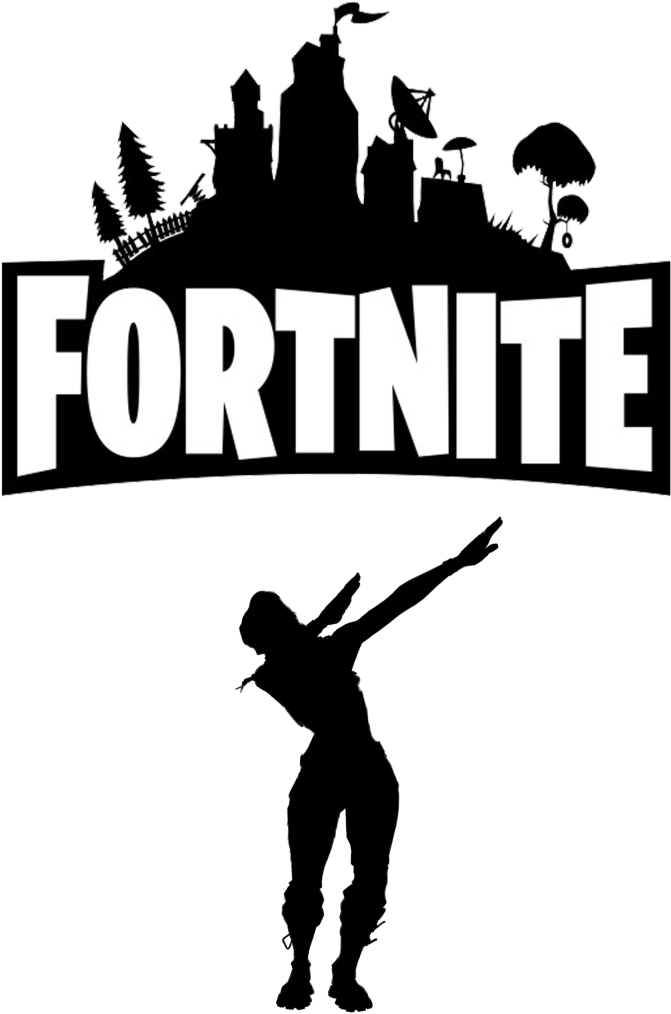 Fortnite Game Logo Silhouette PNG Image