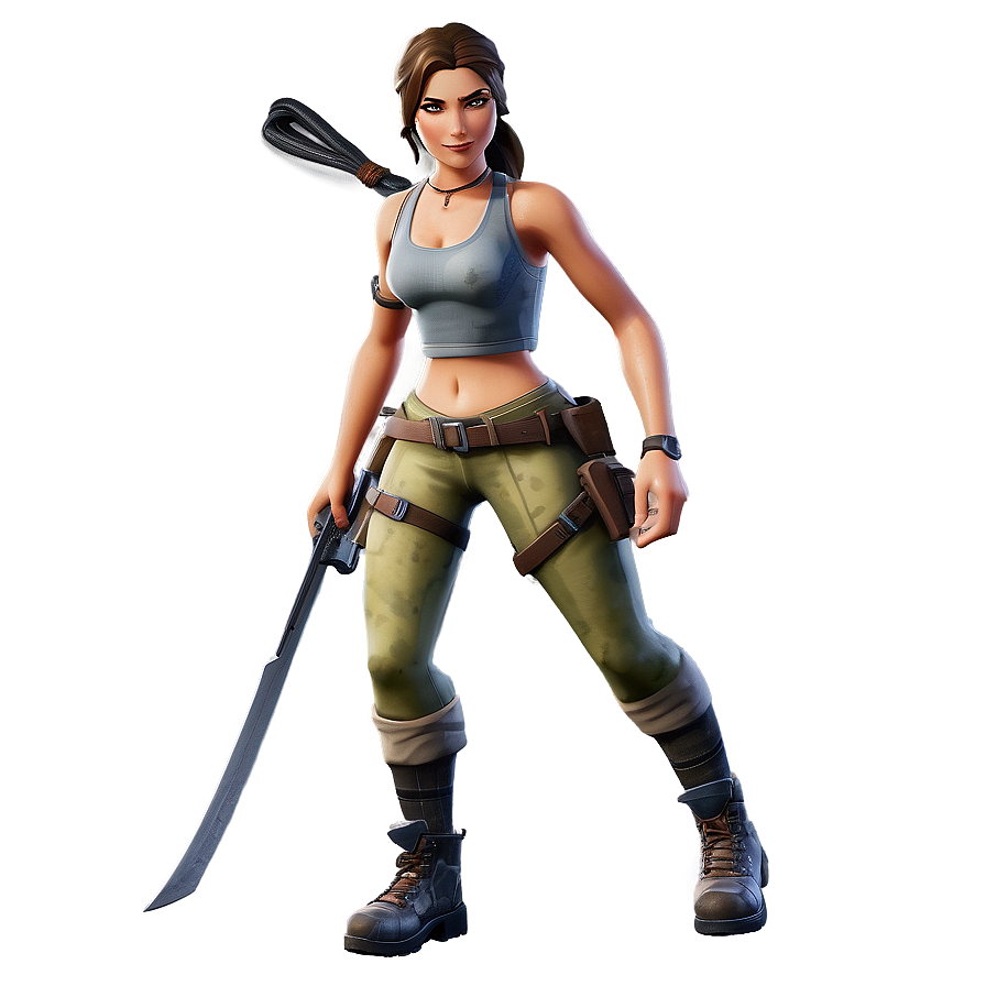 Fortnite Tomb Raider Lara Croft Challenge Png 06282024 PNG Image