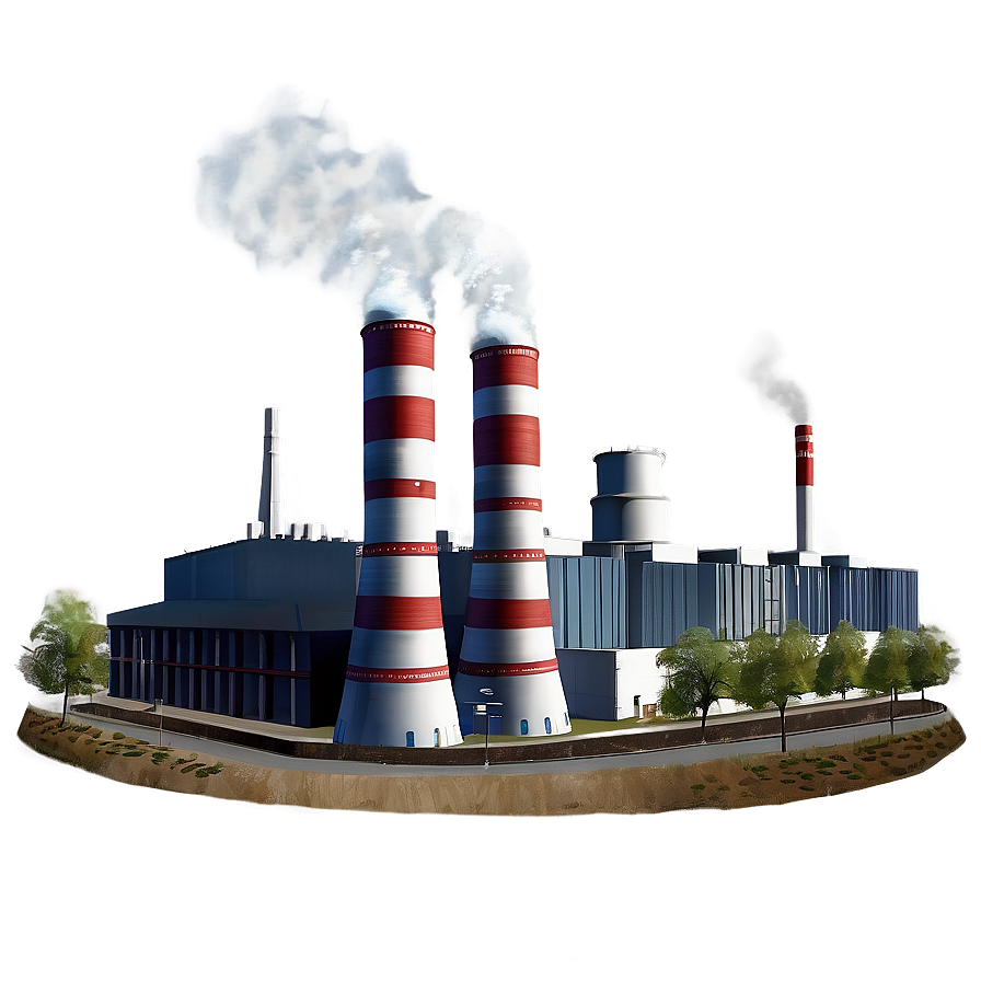 Fossil Fuel Power Plant Png 5 PNG Image