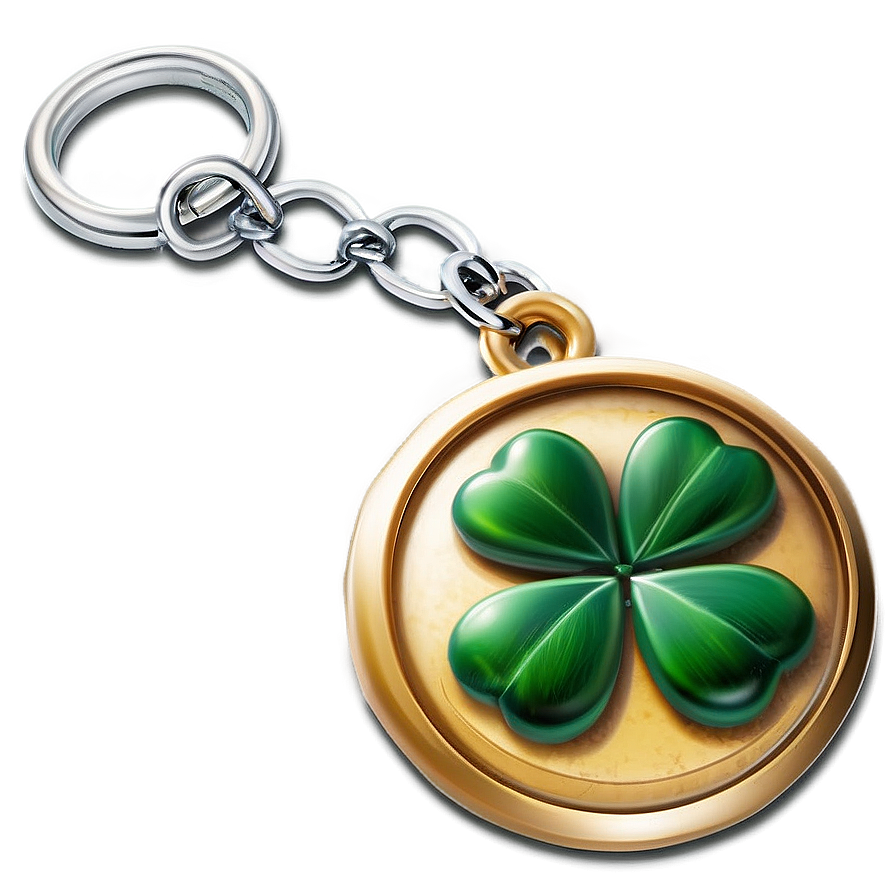 Four Leaf Clover Charm Png 05252024 PNG Image