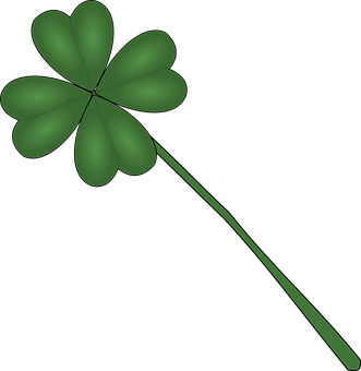 Four Leaf Clover Illustration PNG Image