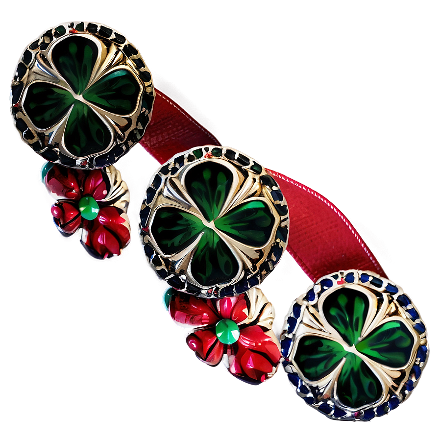 Four Leaf Clover Medallion Png Nyl PNG Image