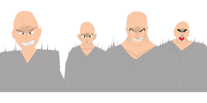 Four Stagesof Anger Expression PNG Image