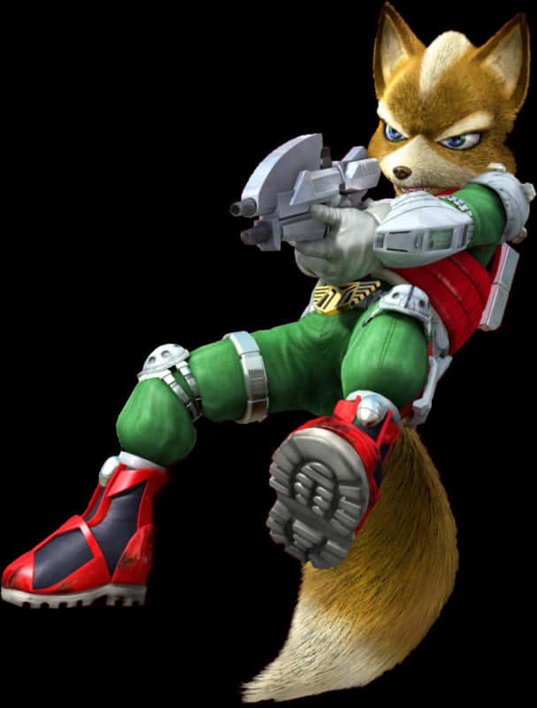 Fox Mc Cloud Armedand Ready PNG Image