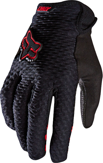 Fox Racing Black Motocross Glove PNG Image