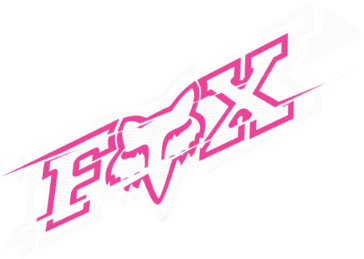 Fox Racing Logo Pink Outline PNG Image