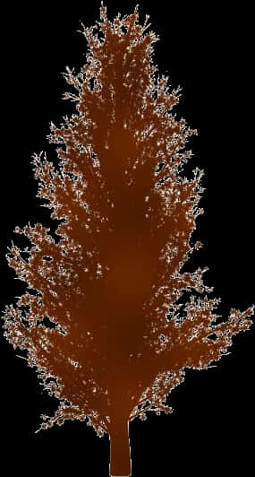 Fractal Tree Artwork PNG Image