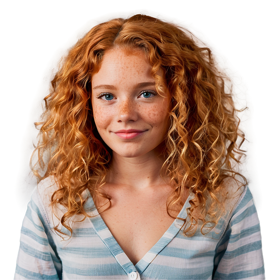 Freckles And Curly Hair Png Gid57 PNG Image