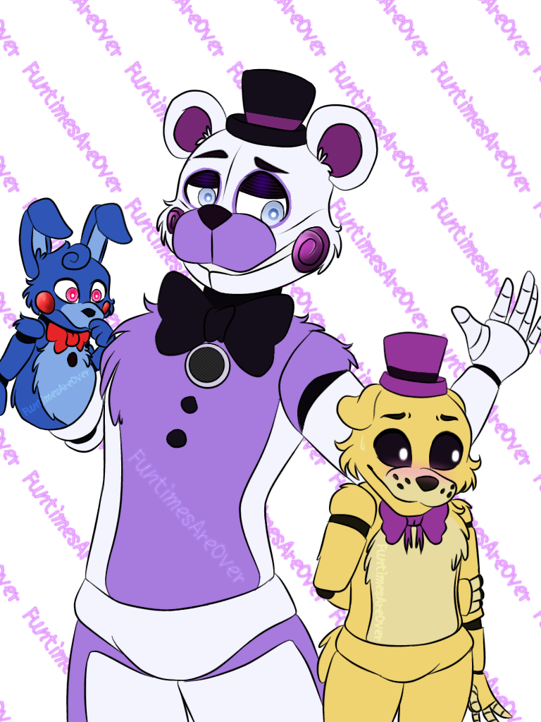 Fredbear_and_ Friends_ Fan_ Art PNG Image