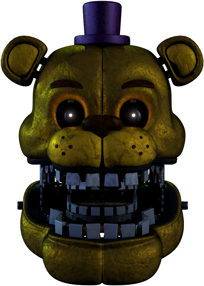 Fredbear Animatronic Head PNG Image