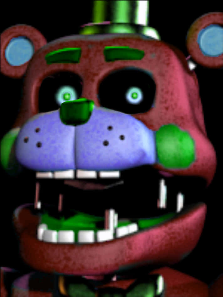 Freddy Fazbear Close Up PNG Image