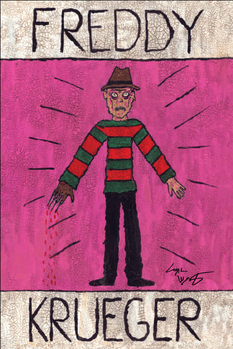 Freddy Krueger Artwork PNG Image