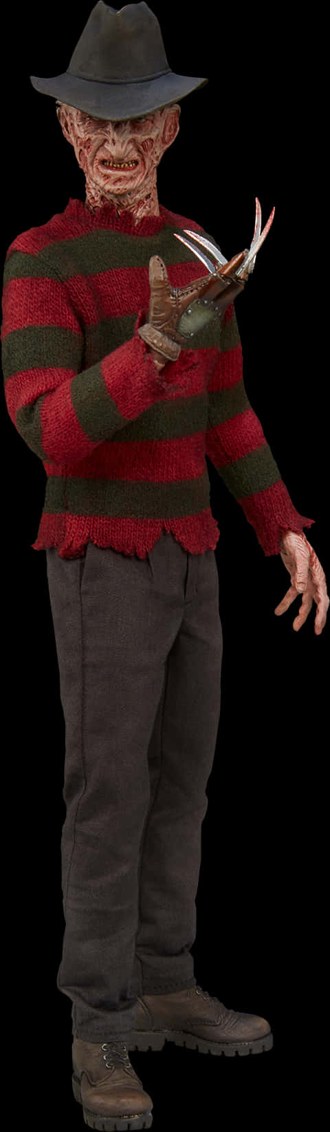 Freddy Krueger Figure Standing PNG Image