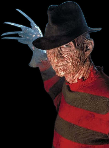 Freddy Krueger Iconic Horror Figure PNG Image