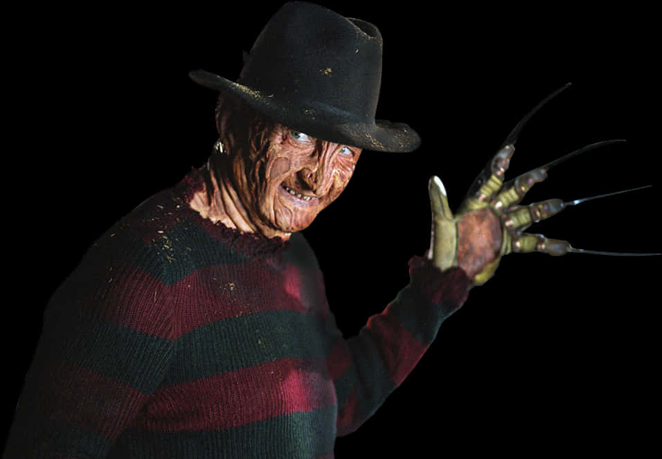 Freddy Krueger Nightmare Portrait PNG Image