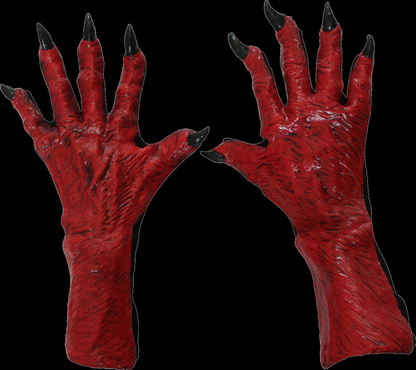 Freddy Krueger Style Clawed Gloves PNG Image