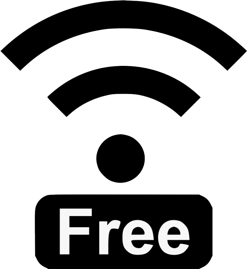 Free Wi Fi Sign Graphic PNG Image