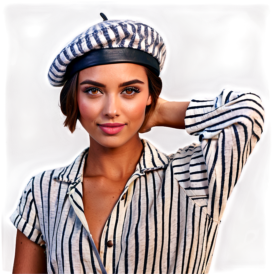 French Beret Style Png Bim5 PNG Image