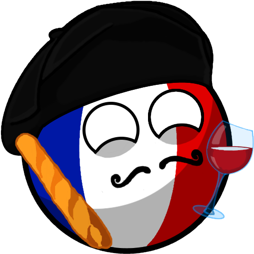 French Culture Emoji Cartoon PNG Image