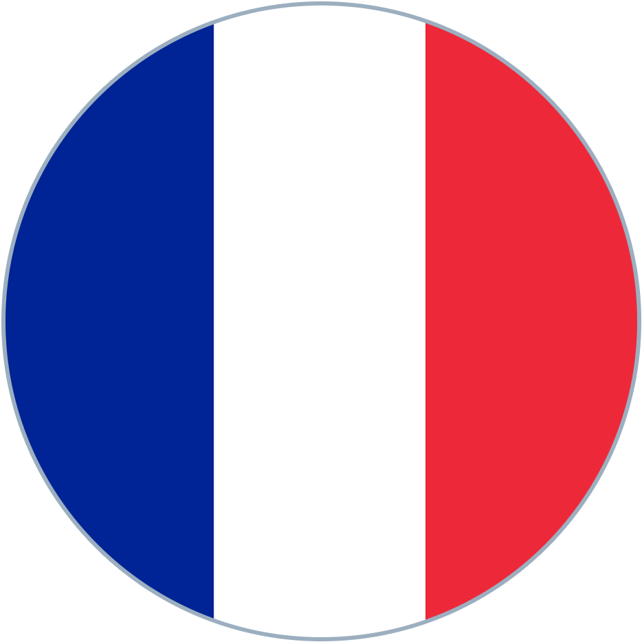 French National Flag Oval Graphic PNG Image