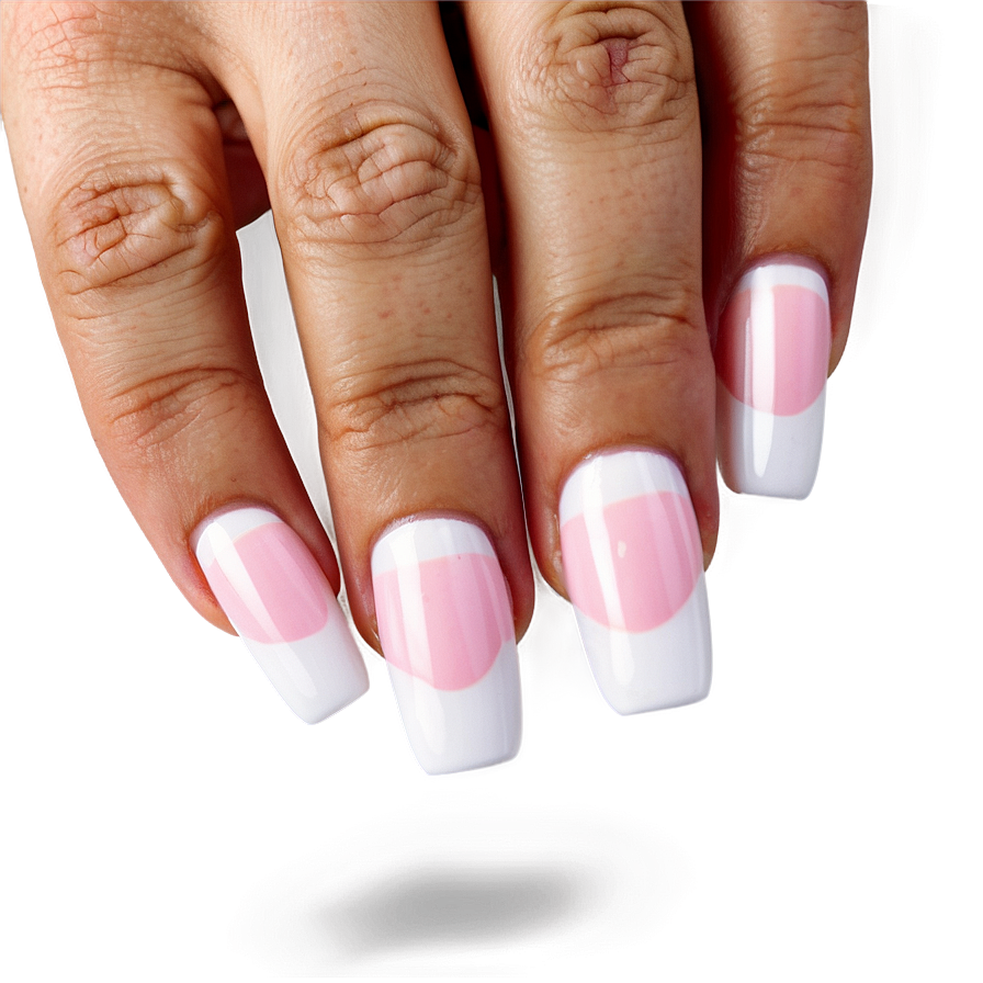 French Tip Acrylic Nails Png 35 PNG Image