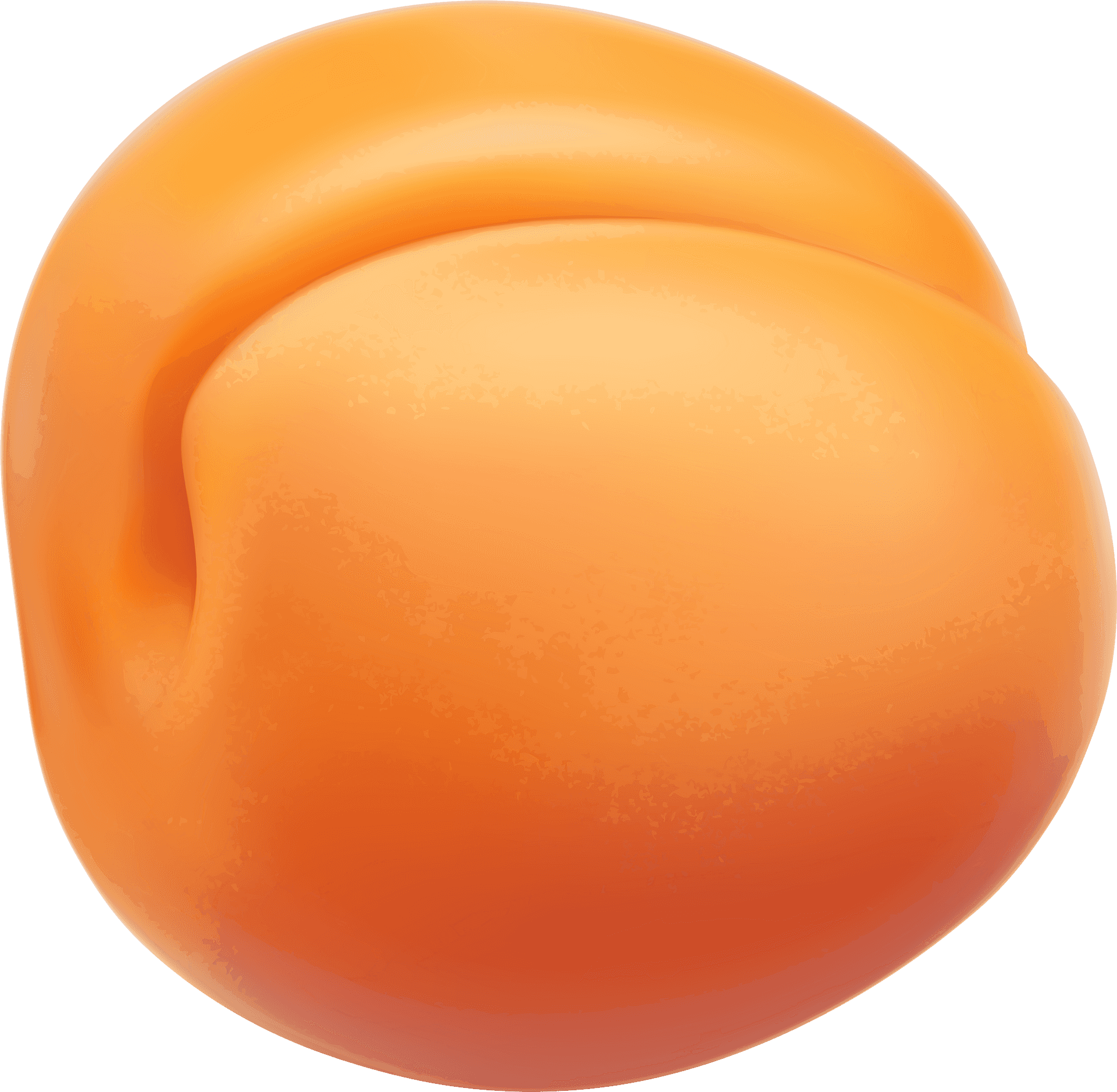 Fresh Apricot Single Fruit PNG Image