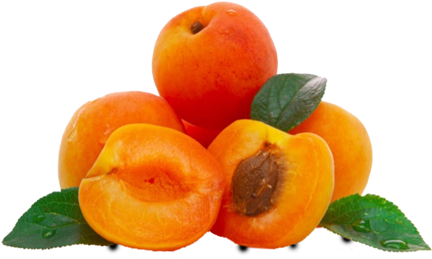 Fresh Apricotsand Halves PNG Image